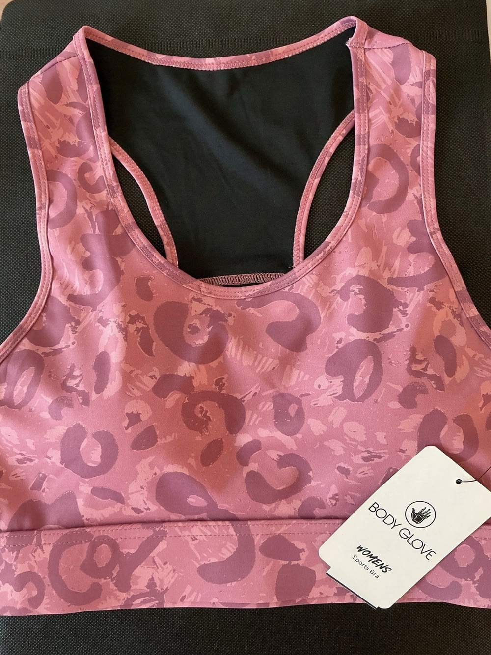 Body Glove M Pink Leopard Sports Bra High Rise Pocket Leggings Set NWT - Picture 6 of 13